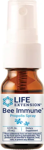 Life Extension Bee Immune Propolis Spray 0.5 fl oz, garganta y salud respiratoria, apoyo inmunológico, spray de acción rápida