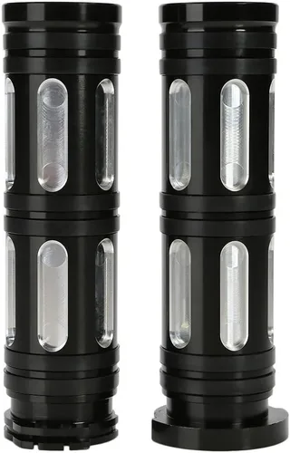 Miniatura 5 de Manijas de manillar CNC de alta resistencia de 1" para Touring Sportster Dyna Softail V-Rod (negro)
