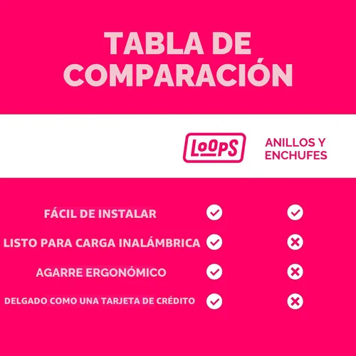 Miniatura 9 de Phone Loops: Agarre de teléfono no elástico, correa para teléfono, soporte de teléfono para la mano - Pequeño, ligero y discreto soporte de teléfono