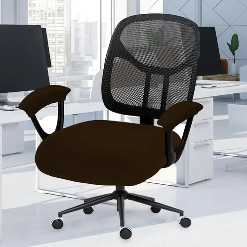 Miniatura 57 de Fundas elásticas para asiento de silla de oficina de escritorio - Funda universal de spandex para silla de computadora - Fundas removibles lavables