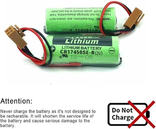 Miniatura 6 de Paquete de 10 baterías de repuesto PLC de 3 V 2500 mAh para CR17450SE-R A98L-0031-0012 CR17450-17450, serie CNC FANUC