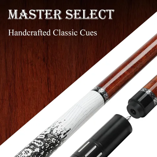 Miniatura 8 de lotmusic Advanced Pool Stick with Telescopic Cue Extension, Original Dyeing Brown Cue Sticks for Billiard Enthusiasts, 58'' Pool Cue Set with I