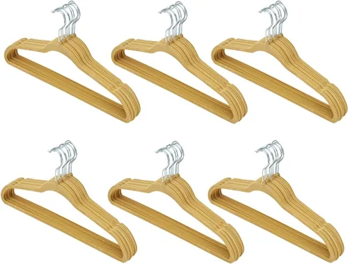 Miniatura 15 de Perchas de terciopelo, 10 unidades (8 colores)