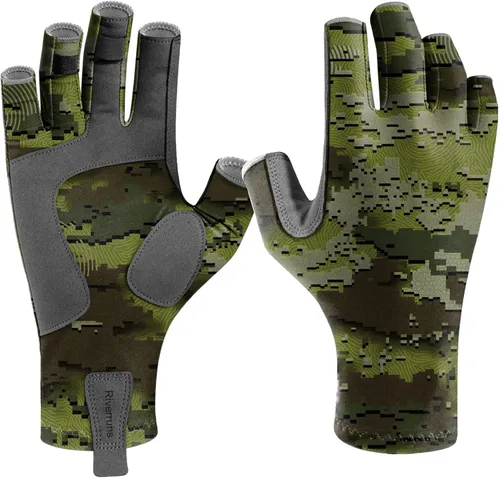 Miniatura 7 de Riverruns Guantes de pesca UPF 50+ con protección UV para hombres y mujeres para exteriores, kayak, remo, remo, canoa, senderismo