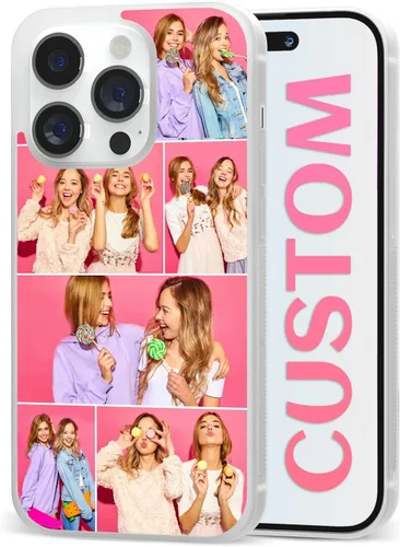Miniatura 12 de Fundas de teléfono con collage de fotos, funda protectora de silicona para niñas, niños, mujeres, parejas, amigos, para iPhone 11, 12, 13, 14, 15