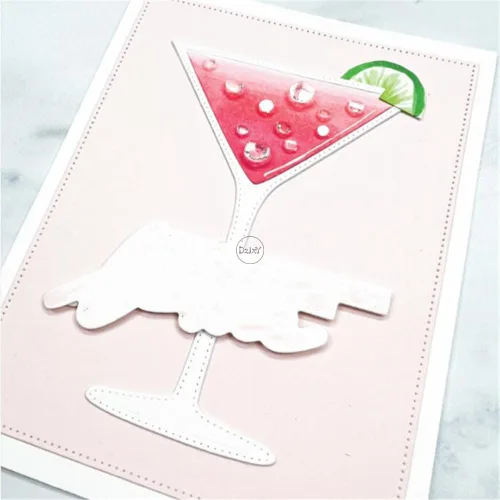Miniatura 2 de DzIxY Troqueles de corte de metal para copas de vino de varias formas, kit de fabricación de tarjetas, troquelados, troquelados, plantillas de 6