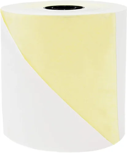 Miniatura 2 de BuyRegisterRolls - Rollos autocopiativos de dos capas (núcleo de peine de miel) de 3 pulgadas x 90 pies, blanco/amarillo (50 rollos - 1 caja) rollos