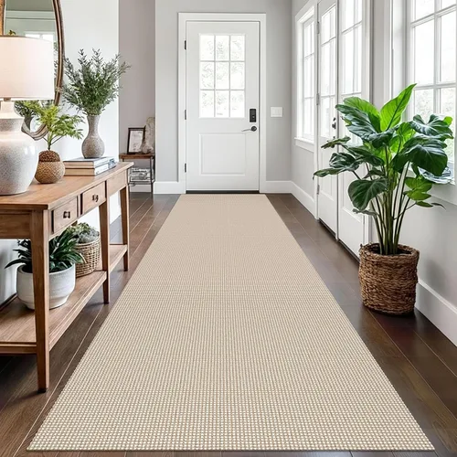 Miniatura 12 de EARTHALL Alfombra de pasillo 3x14 pies, alfombras lavables extra largas para pasillos, tejidas, antideslizante, alfombra trenzada para entrada