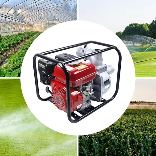 Miniatura 4 de Bomba de agua de gasolina de 7.5 HP 3600rpm, bomba de basura semialimentada a gas, bomba de agua de alta presión, bomba de agua de transferencia Rojo
