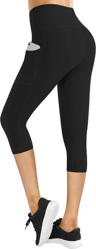 Miniatura 2 de Fengbay Pantalones de yoga de cintura alta, pantalones de yoga con bolsillo, control de abdomen, entrenamiento, correr, leggings de yoga elásticos