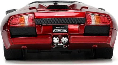 Miniatura 5 de Jada Toys Hyper-Spec 1:24 Lamborghini Murcielago Roadster Coche fundido a presión rojo, Juguetes para niños y adultos