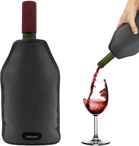 Pallesen Funda portátil para enfriar vino, enfriador de botellas reutilizable que mantiene el rojo, blanco y champán frescos para botellas de tamaño