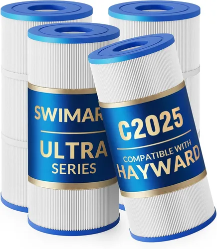 Miniatura 14 de C4030 C4025 Cartuchos de filtro de piscina, 5 onzas + tela trilobal, repuesto para Hayward CX880XRE, PA106, 424 pies cuadrados, paquete de 4, serie