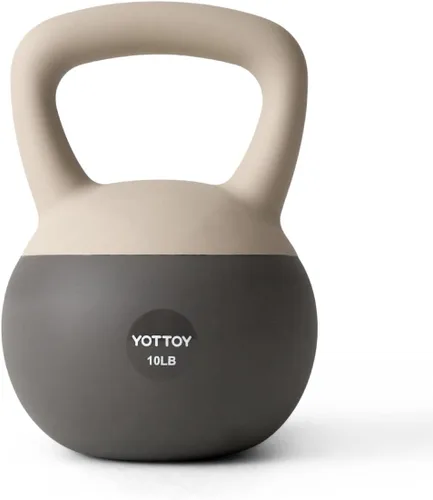 Miniatura 18 de YOTTOY Pesa rusa suave, juego para entrenamiento de fuerza y entrenamientos en casa, base acolchada de lados suaves, mango ancho, ideal