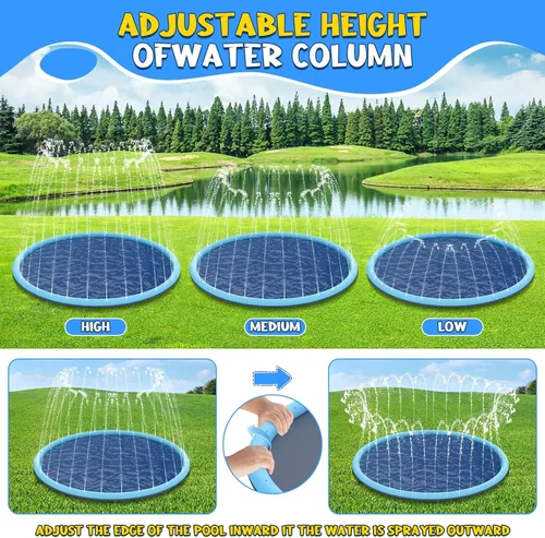 Miniatura 6 de Alfombrilla antideslizante para niños y perros, alfombra de juego extra grande de 80 pulgadas, juguetes de piscina para perros, piscina