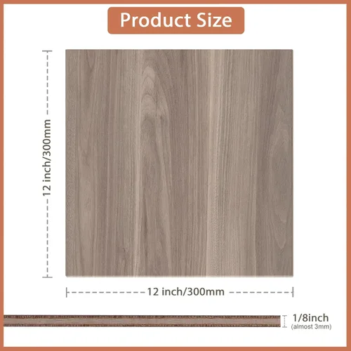 Miniatura 2 de 10 paquetes de hojas de madera contrachapada de nogal 12x12x1/8 pulgadas, 3mm de madera contrachapada para corte láser y grabado, madera sin acabado
