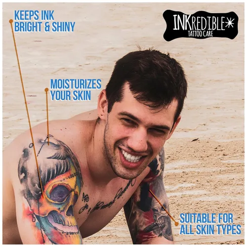Miniatura 7 de INKredible Glow Salve + lociones curativas para tatuajes de cuidado posterior (paquete de 2)
