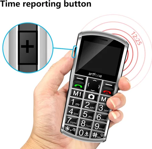 Miniatura 3 de artfone A400 4G Volte Teléfono celular con botón grande desbloqueado para personas mayores, teléfono celular para personas mayores y niños con botón