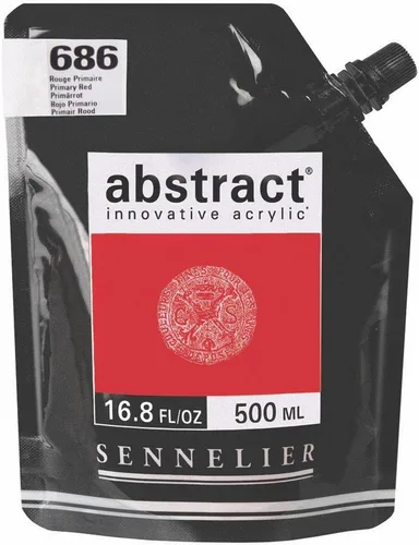 Miniatura 37 de SENNELIER Pintura acrílica abstracta innovadora para cuerpo pesado, bolsa de 16.9 fl oz, blanco titanio