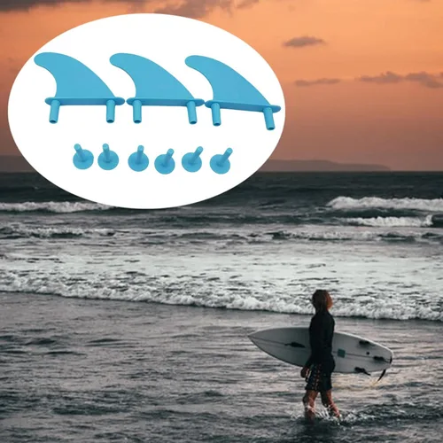 Miniatura 3 de 3 aletas suaves para tabla de surf, tornillos de aleta de surf, piezas de tabla de surf de espuma, aletas de empuje para tabla de crucero, surf