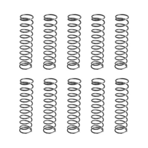 Miniatura 29 de MroMax 20Pcs Compressed Spring, 0.04" Wire Dia, 0.31" OD, 1.57" Free Length, Gray Black Spring Steel Extended Coil Compression Spring
