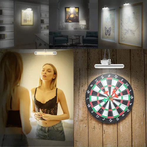 Miniatura 5 de BIGMONAT Luz de imagen recargable por USB, luz LED inalámbrica con control remoto, luz de pintura giratoria, cabezal de 3 modos de iluminación