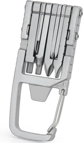 Miniatura 9 de Generic 12 en 1 Llavero Multiherramienta Destornillador con Puntas Plegables Herramienta Multifuncional Abrebotellas Herramienta de Bolsillo