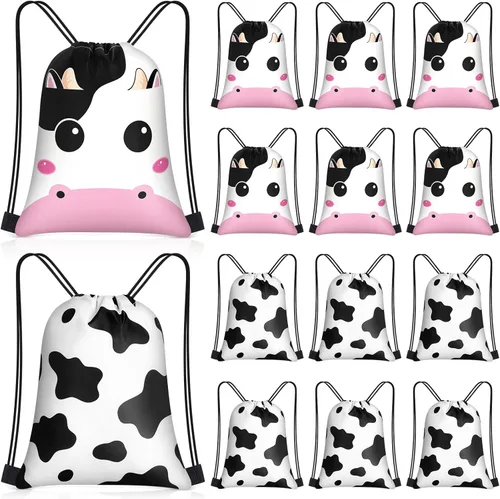 Miniatura 17 de Censen 24 piezas de bolsas con cordón, conjunto a granel, 12 x 10 pulgadas, bolsas de regalo con temática de princesa y príncipe, bolsas de regalo