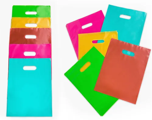 Miniatura 22 de Choice Marts - 100 bolsas de 1.5 mil de grosor, 9 x 12 pulgadas, bolsas de agradecimiento con asas extragruesas perfectas para mercancía, pequeñas