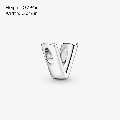 Miniatura 5 de Colgante de plata de ley 925 con letra PANDORA