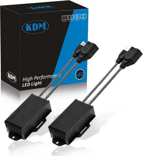 KDM H7 LED Canbus Decodificador, resistencia de carga antiparpadeo sin errores, adaptador LED de advertencia cancelador de advertencia, paquete de 2