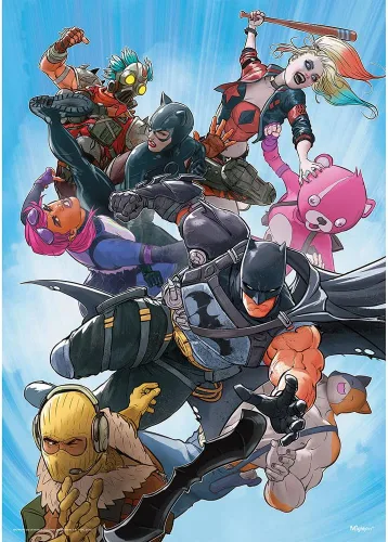 Miniatura 13 de MIGHTYPRINT DC Comics - Batman - Batman - Sunset City - Arte de pared duradero de 17 x 24 pulgadas, no hecho de papel, coleccionable con licencia