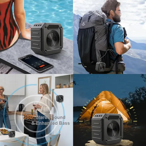 Miniatura 9 de BIRDIE79 Paquete de 2 altavoces Bluetooth para carrito de golf Estéreo de 30 W Montaje magnético IPX7 impermeable Resistente y a prueba