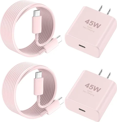 Miniatura 8 de Cargador para iPhone 17 16 Pro Max de carga rápida, 45W USB C Cargador súper rápido bloque con cable de carga tipo C de 3.05m para iPhone 17 Pro