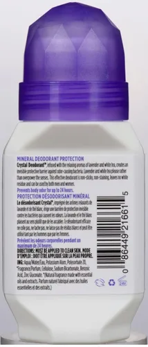 Miniatura 3 de Crystal- Desodorante mineral Roll-On manzanilla y té verde, paquete de de 12