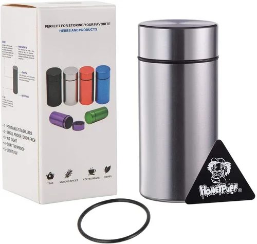 Stash Jar – Botella de aluminio hermética a prueba de agua y olores, para hierbas