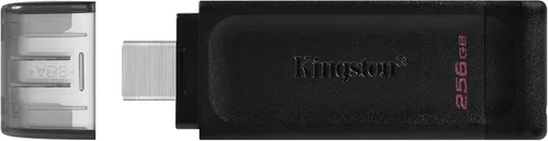 Miniatura 4 de Kingston DataTraveler 70 - Unidad flash USB-C de 256 GB USB 3.2 Gen 1 DT70/256GB, negro