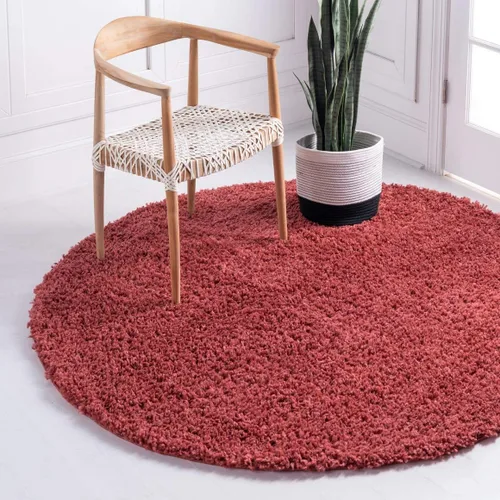 Miniatura 82 de Unique Loom Davos Shag Collection - Alfombra de área, color liso (4 pies 1 pulgada x 6 pies 1 pulgada, rectangular, color pimienta)