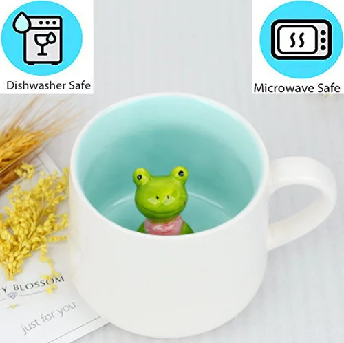 Miniatura 4 de Taza de café divertida de cerámica con caricatura 3D
