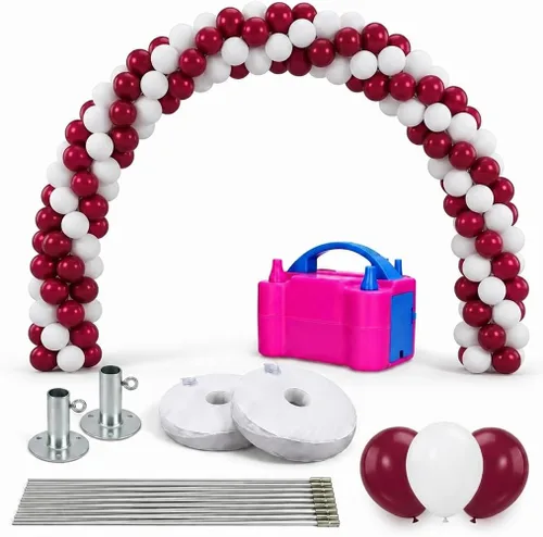 Miniatura 13 de PMU Graduation & Prom DYI Balloon Garland Arch Kit – Reusable Expandable Arch Frame with 2 Bases for Parties, Weddings & Events