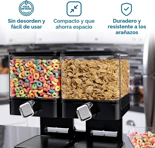 Miniatura 5 de Zevro Dispensador individual de comida seca edición compacta, Blanco