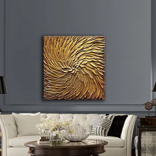 Miniatura 7 de YaSheng Art - Pintura al óleo pintada a mano sobre lienzo con flores blancas, pintura moderna para decoración interior del hogar, imagen de arte
