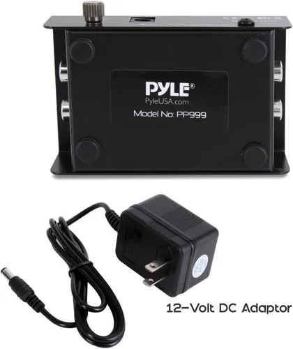 Miniatura 5 de Pyle Phono Turntable Preamp - Mini preamplificador de fonógrafo estéreo de audio electrónico con entrada RCA, salida RCA y operación de bajo ruido
