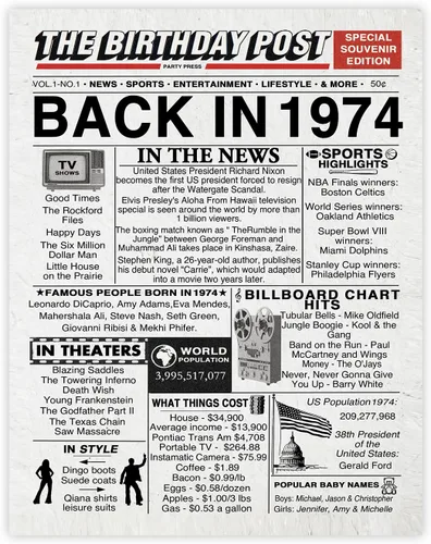 Miniatura 49 de Póster de cumpleaños 96 sin marco, periódico Back In 1930, regalos de feliz cumpleaños 96 para hombres y mujeres, vintage, retro, nacido en 1930