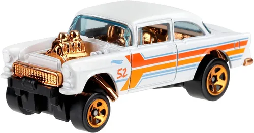 Miniatura 2 de Hot Wheels 2020 Pearl and Chrome 4/6 - Chevy Bel Air Gasser '55 (blanco)