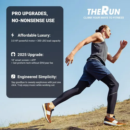 Miniatura 5 de THERUN Incline Treadmill, Treadmills for Running and Walking, 300 lbs Weight Capacity Folding Treadmill with 0-15% Auto Incline, Wide Belt, 3.5 HP