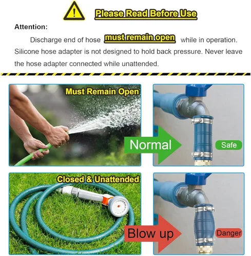 Miniatura 5 de 1 paquete de adaptador universal para manguera de grifo, accesorio de manguera de fregadero engrosado para grifo, conector de manguera de agua