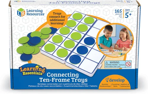 Miniatura 7 de Learning Resources Juego de diez marcos magnéticos gigantes, manipuladores matemáticos, suministros para profesores, regreso a clases, a partir de 5