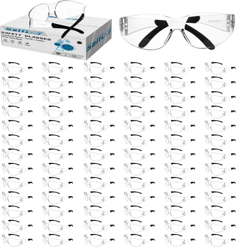 Miniatura 12 de Salfboy Gafas de Seguridad Ansi Z87.1 Gafas de Seguridad Transparentes a Granel Lentes Resistente al Impacto Gafas Protectoras para Hombres