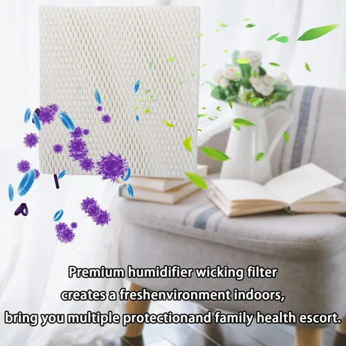 Miniatura 5 de HIFROM 1 paquete de filtros de mecha de humidificador de repuesto para filtro de panel de agua P110-1045 compatible con portador HUMCCSBP2212